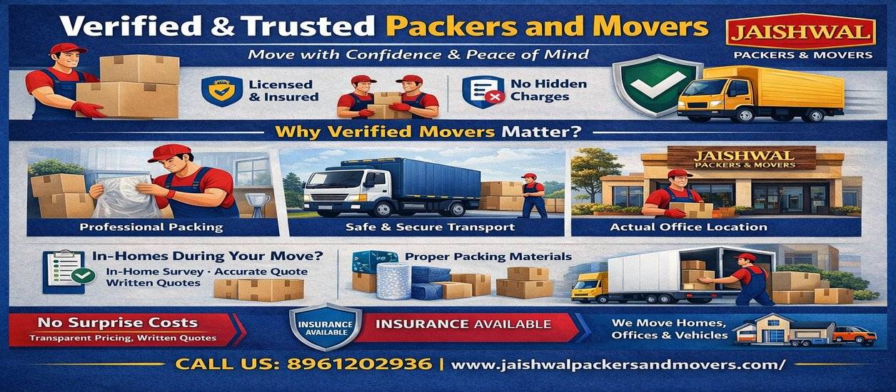 Verified and Trusted Packers and Movers