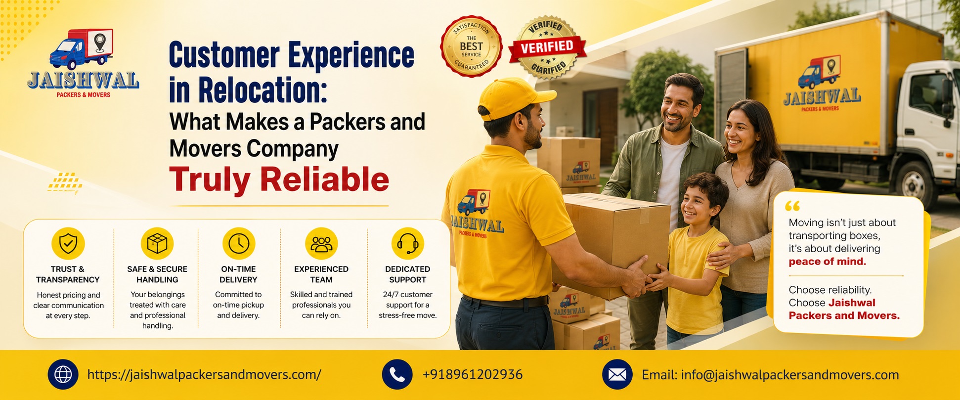 Customer Experience in Relocation: What Makes a Packers and Movers Company Truly Reliable