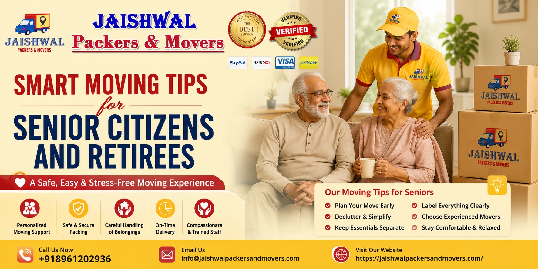 Smart Moving Tips for Senior Citizens and Retirees